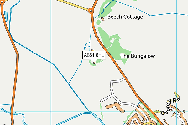AB51 6HL map - OS VectorMap District (Ordnance Survey) AB51 6HL map - OS VectorMap District (Ordnance Survey)