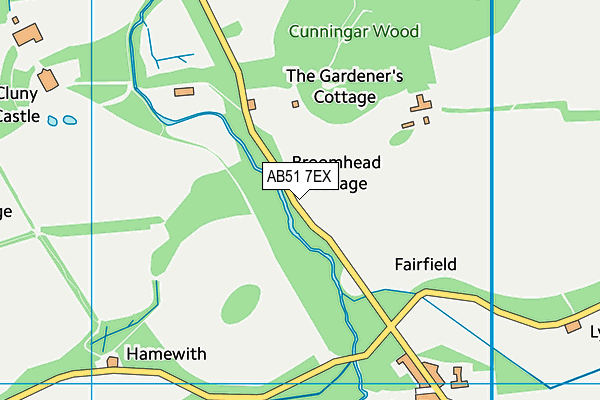 AB51 7EX map - OS VectorMap District (Ordnance Survey) AB51 7EX map - OS VectorMap District (Ordnance Survey)