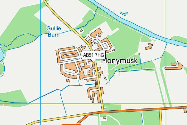 AB51 7HG map - OS VectorMap District (Ordnance Survey)