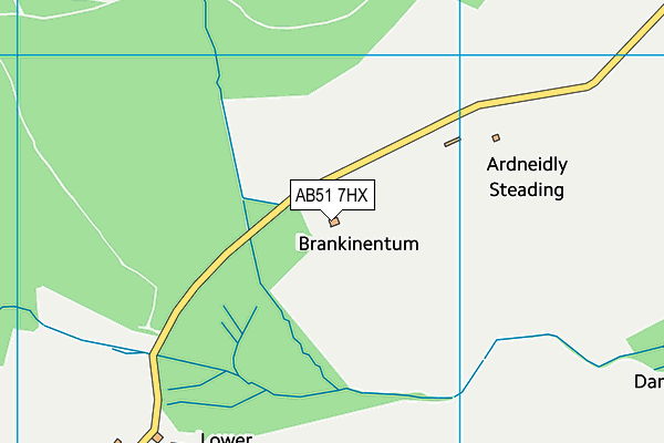 AB51 7HX map - OS VectorMap District (Ordnance Survey) AB51 7HX map - OS VectorMap District (Ordnance Survey)