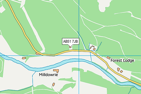 AB51 7JB map - OS VectorMap District (Ordnance Survey) AB51 7JB map - OS VectorMap District (Ordnance Survey)