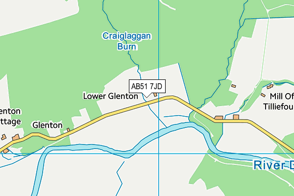 AB51 7JD map - OS VectorMap District (Ordnance Survey) AB51 7JD map - OS VectorMap District (Ordnance Survey)