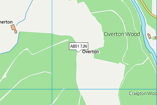 AB51 7JN map - OS VectorMap District (Ordnance Survey) AB51 7JN map - OS VectorMap District (Ordnance Survey)