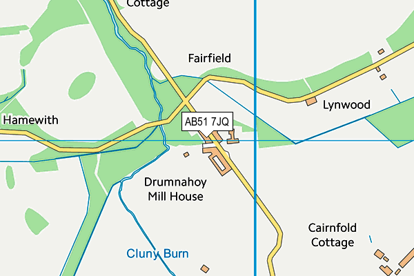 AB51 7JQ map - OS VectorMap District (Ordnance Survey) AB51 7JQ map - OS VectorMap District (Ordnance Survey)