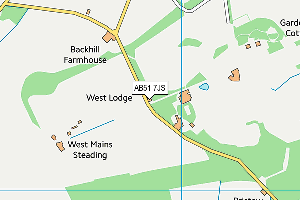 AB51 7JS map - OS VectorMap District (Ordnance Survey) AB51 7JS map - OS VectorMap District (Ordnance Survey)