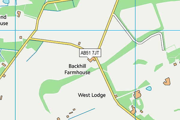 AB51 7JT map - OS VectorMap District (Ordnance Survey) AB51 7JT map - OS VectorMap District (Ordnance Survey)
