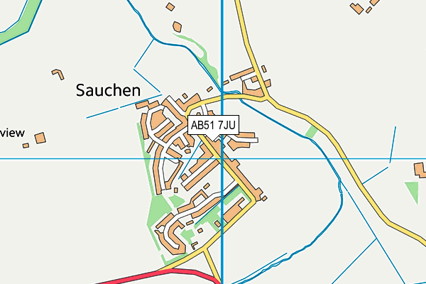 AB51 7JU map - OS VectorMap District (Ordnance Survey) AB51 7JU map - OS VectorMap District (Ordnance Survey)
