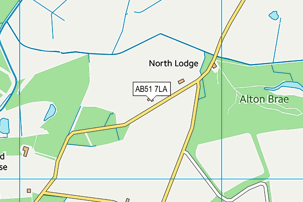 AB51 7LA map - OS VectorMap District (Ordnance Survey) AB51 7LA map - OS VectorMap District (Ordnance Survey)