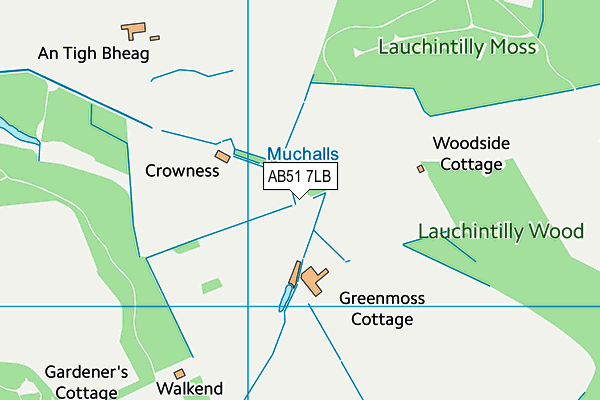 AB51 7LB map - OS VectorMap District (Ordnance Survey) AB51 7LB map - OS VectorMap District (Ordnance Survey)