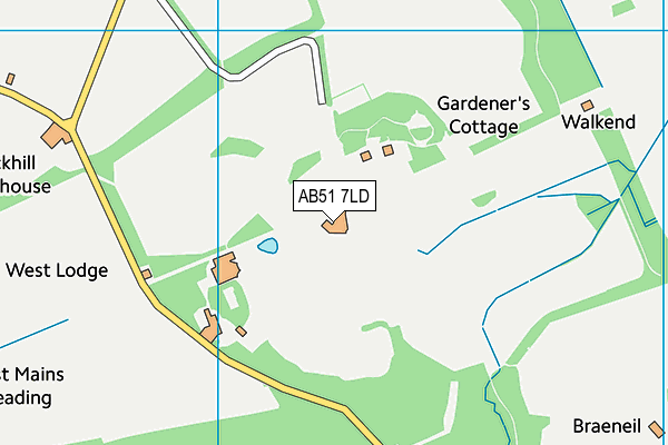 AB51 7LD map - OS VectorMap District (Ordnance Survey) AB51 7LD map - OS VectorMap District (Ordnance Survey)