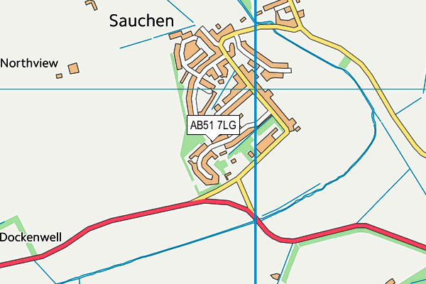 AB51 7LG map - OS VectorMap District (Ordnance Survey) AB51 7LG map - OS VectorMap District (Ordnance Survey)