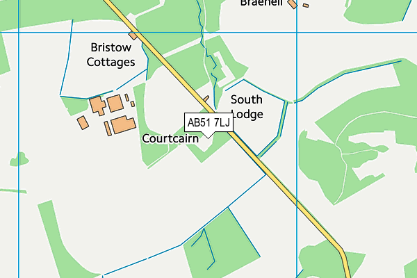AB51 7LJ map - OS VectorMap District (Ordnance Survey) AB51 7LJ map - OS VectorMap District (Ordnance Survey)