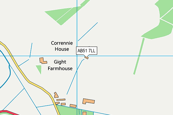 AB51 7LL map - OS VectorMap District (Ordnance Survey) AB51 7LL map - OS VectorMap District (Ordnance Survey)