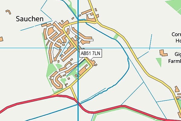 AB51 7LN map - OS VectorMap District (Ordnance Survey) AB51 7LN map - OS VectorMap District (Ordnance Survey)