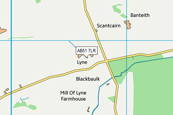 AB51 7LR map - OS VectorMap District (Ordnance Survey) AB51 7LR map - OS VectorMap District (Ordnance Survey)