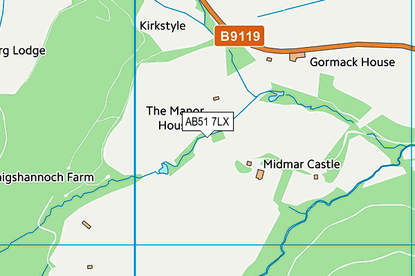 AB51 7LX map - OS VectorMap District (Ordnance Survey) AB51 7LX map - OS VectorMap District (Ordnance Survey)