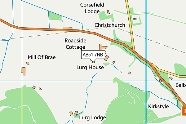 AB51 7NB map - OS VectorMap District (Ordnance Survey) AB51 7NB map - OS VectorMap District (Ordnance Survey)