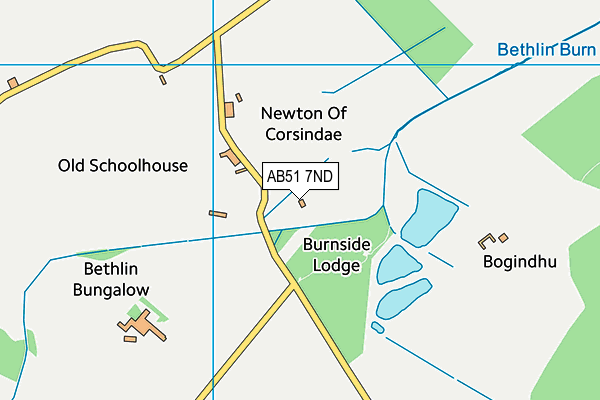 AB51 7ND map - OS VectorMap District (Ordnance Survey) AB51 7ND map - OS VectorMap District (Ordnance Survey)