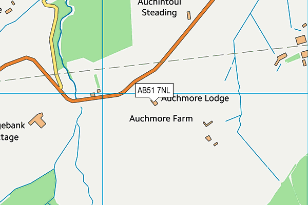 AB51 7NL map - OS VectorMap District (Ordnance Survey) AB51 7NL map - OS VectorMap District (Ordnance Survey)