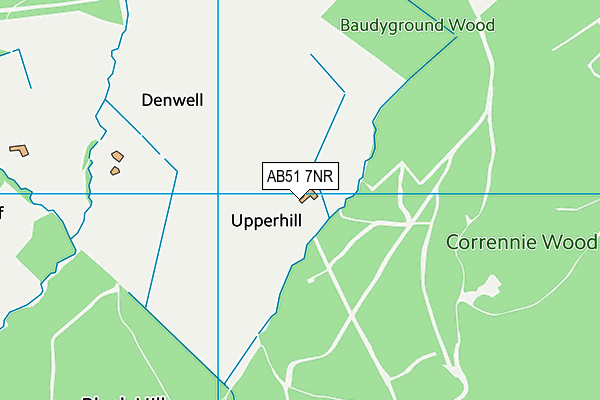 AB51 7NR map - OS VectorMap District (Ordnance Survey) AB51 7NR map - OS VectorMap District (Ordnance Survey)