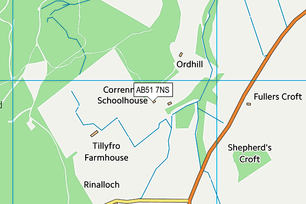 AB51 7NS map - OS VectorMap District (Ordnance Survey) AB51 7NS map - OS VectorMap District (Ordnance Survey)