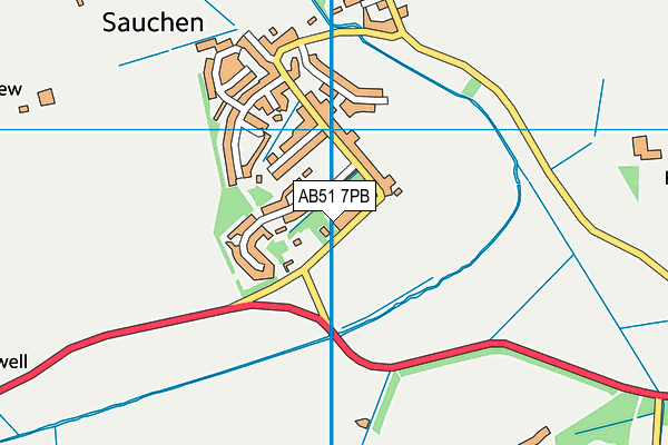 AB51 7PB map - OS VectorMap District (Ordnance Survey) AB51 7PB map - OS VectorMap District (Ordnance Survey)