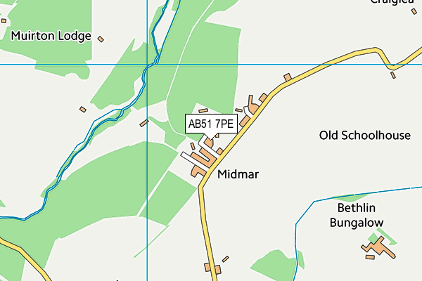 AB51 7PE map - OS VectorMap District (Ordnance Survey) AB51 7PE map - OS VectorMap District (Ordnance Survey)