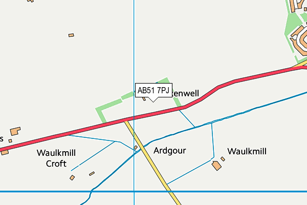 AB51 7PJ map - OS VectorMap District (Ordnance Survey) AB51 7PJ map - OS VectorMap District (Ordnance Survey)