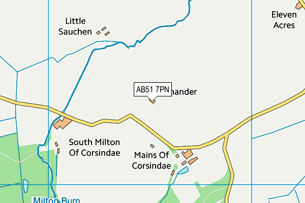 AB51 7PN map - OS VectorMap District (Ordnance Survey) AB51 7PN map - OS VectorMap District (Ordnance Survey)
