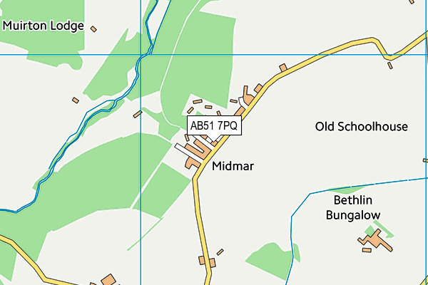 AB51 7PQ map - OS VectorMap District (Ordnance Survey) AB51 7PQ map - OS VectorMap District (Ordnance Survey)
