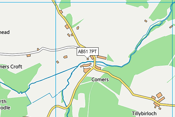 AB51 7PT map - OS VectorMap District (Ordnance Survey) AB51 7PT map - OS VectorMap District (Ordnance Survey)