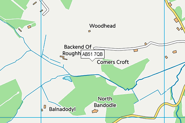 AB51 7QB map - OS VectorMap District (Ordnance Survey) AB51 7QB map - OS VectorMap District (Ordnance Survey)