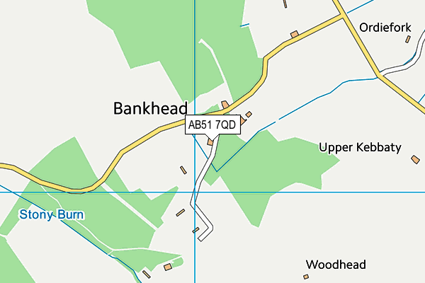 AB51 7QD map - OS VectorMap District (Ordnance Survey) AB51 7QD map - OS VectorMap District (Ordnance Survey)