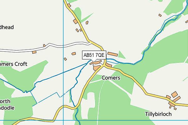AB51 7QE map - OS VectorMap District (Ordnance Survey) AB51 7QE map - OS VectorMap District (Ordnance Survey)