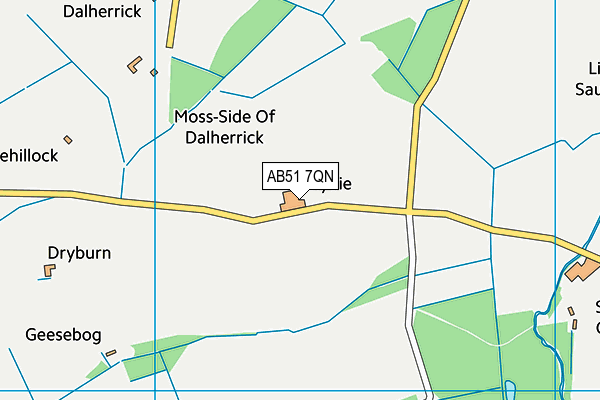 AB51 7QN map - OS VectorMap District (Ordnance Survey) AB51 7QN map - OS VectorMap District (Ordnance Survey)
