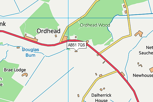 AB51 7QS map - OS VectorMap District (Ordnance Survey) AB51 7QS map - OS VectorMap District (Ordnance Survey)