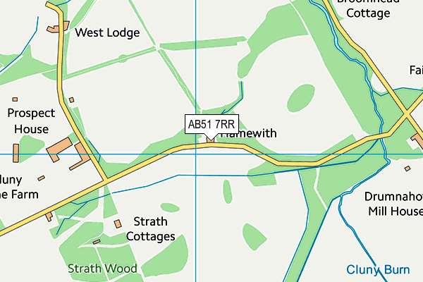 AB51 7RR map - OS VectorMap District (Ordnance Survey) AB51 7RR map - OS VectorMap District (Ordnance Survey)