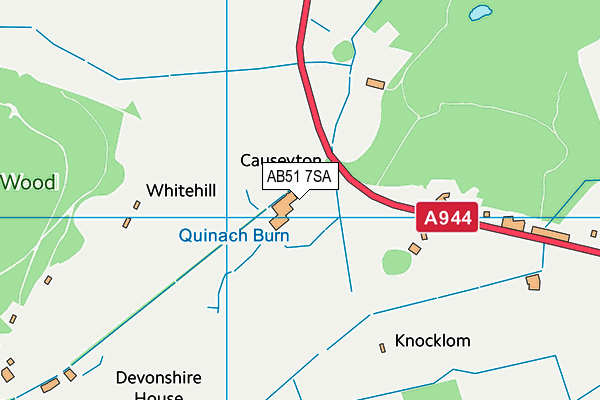 AB51 7SA map - OS VectorMap District (Ordnance Survey) AB51 7SA map - OS VectorMap District (Ordnance Survey)