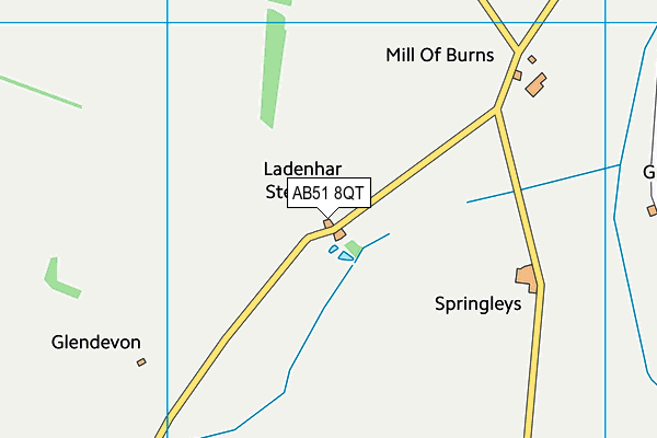 AB51 8QT map - OS VectorMap District (Ordnance Survey) AB51 8QT map - OS VectorMap District (Ordnance Survey)