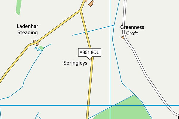 AB51 8QU map - OS VectorMap District (Ordnance Survey) AB51 8QU map - OS VectorMap District (Ordnance Survey)