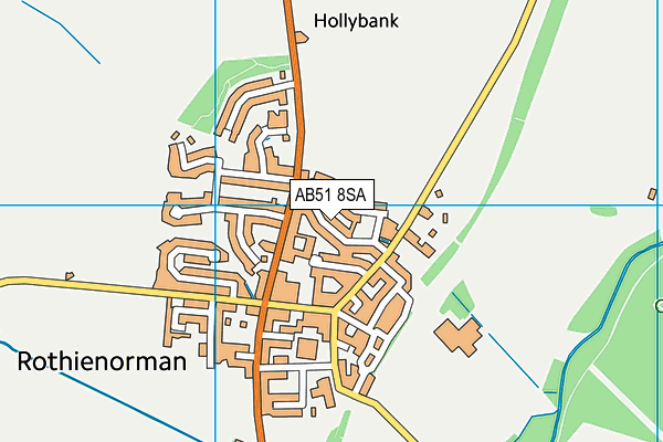 AB51 8SA map - OS VectorMap District (Ordnance Survey) AB51 8SA map - OS VectorMap District (Ordnance Survey)