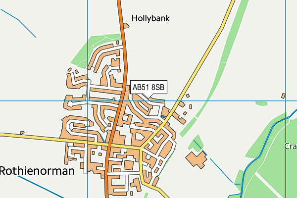AB51 8SB map - OS VectorMap District (Ordnance Survey) AB51 8SB map - OS VectorMap District (Ordnance Survey)