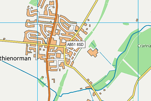 AB51 8SD map - OS VectorMap District (Ordnance Survey) AB51 8SD map - OS VectorMap District (Ordnance Survey)