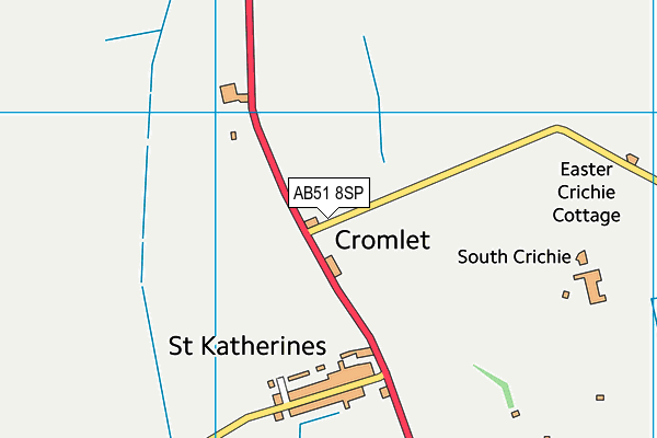 AB51 8SP map - OS VectorMap District (Ordnance Survey)