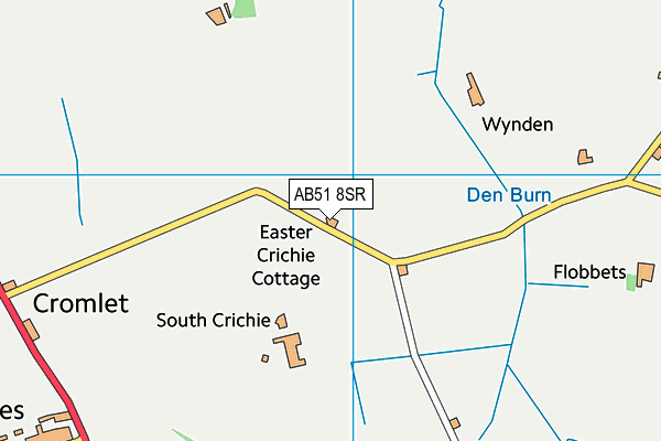 AB51 8SR map - OS VectorMap District (Ordnance Survey)