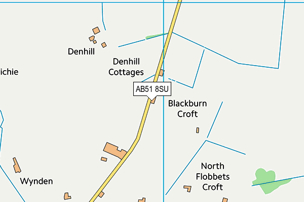 AB51 8SU map - OS VectorMap District (Ordnance Survey) AB51 8SU map - OS VectorMap District (Ordnance Survey)