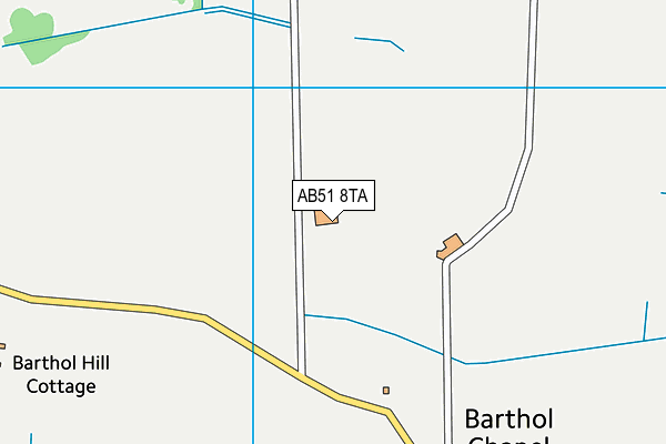 AB51 8TA map - OS VectorMap District (Ordnance Survey) AB51 8TA map - OS VectorMap District (Ordnance Survey)