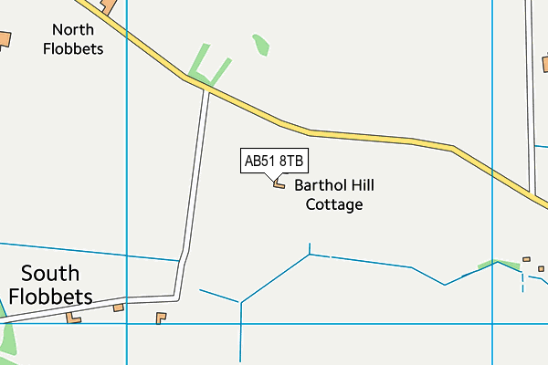 AB51 8TB map - OS VectorMap District (Ordnance Survey) AB51 8TB map - OS VectorMap District (Ordnance Survey)
