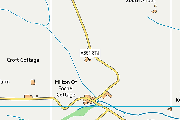 AB51 8TJ map - OS VectorMap District (Ordnance Survey) AB51 8TJ map - OS VectorMap District (Ordnance Survey)
