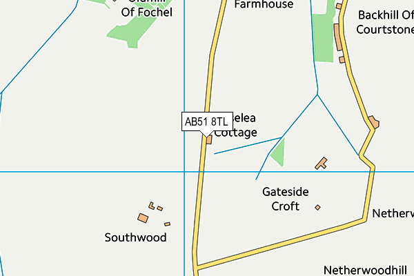 AB51 8TL map - OS VectorMap District (Ordnance Survey) AB51 8TL map - OS VectorMap District (Ordnance Survey)